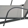 2 units of sun loungers with table, made of textilene and steel. by vidaXL, Loungers - Ref: Foro24-47846, Price: 203,79 €, Di...