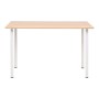 Dining table 120x60x73 cm oak and white color by vidaXL, Kitchen and dining tables - Ref: Foro24-245728, Price: 99,79 €, Disc...