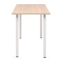 Dining table 120x60x73 cm oak and white color by vidaXL, Kitchen and dining tables - Ref: Foro24-245728, Price: 99,79 €, Disc...