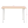 Dining table 120x60x73 cm oak and white color by vidaXL, Kitchen and dining tables - Ref: Foro24-245728, Price: 99,79 €, Disc...