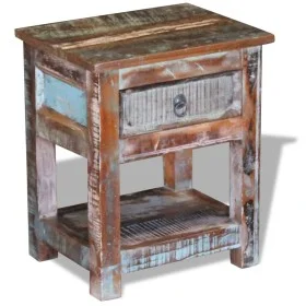 Beistelltisch mit 1 Schublade aus massivem Recyclingholz 43x33x51 cm von vidaXL, Seitentische - Ref: Foro24-243456, Preis: 12...
