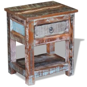 Side table with 1 drawer solid recycled wood 43x33x51 cm by vidaXL, Side tables - Ref: Foro24-243456, Price: 125,78 €, Discou...