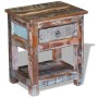Side table with 1 drawer solid recycled wood 43x33x51 cm by vidaXL, Side tables - Ref: Foro24-243456, Price: 125,78 €, Discou...