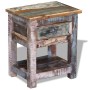 Side table with 1 drawer solid recycled wood 43x33x51 cm by vidaXL, Side tables - Ref: Foro24-243456, Price: 125,78 €, Discou...