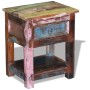 Side table with 1 drawer solid recycled wood 43x33x51 cm by vidaXL, Side tables - Ref: Foro24-243456, Price: 125,78 €, Discou...