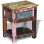 Side table with 1 drawer solid recycled wood 43x33x51 cm by vidaXL, Side tables - Ref: Foro24-243456, Price: 123,80 €, Discou...