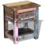 Side table with 1 drawer solid recycled wood 43x33x51 cm by vidaXL, Side tables - Ref: Foro24-243456, Price: 123,80 €, Discou...
