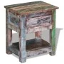 Side table with 1 drawer solid recycled wood 43x33x51 cm by vidaXL, Side tables - Ref: Foro24-243456, Price: 123,80 €, Discou...