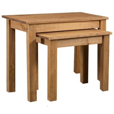 Stackable tables 2 units solid pine wood Panama Range by vidaXL, Side tables - Ref: Foro24-282676, Price: 65,72 €, Discount: %
