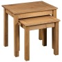Stackable tables 2 units solid pine wood Panama Range by vidaXL, Side tables - Ref: Foro24-282676, Price: 65,72 €, Discount: %