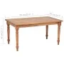 Batavia-Couchtisch aus Teakholz, 90 x 50 x 45 cm von vidaXL, Couchtisch - Ref: Foro24-43059, Preis: 113,35 €, Rabatt: %