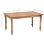 Mesa de centro Batavia de madera de teca 90x50x45 cm de vidaXL, Mesas de centro - Ref: Foro24-43059, Precio: 115,39 €, Descue...
