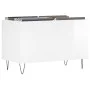 Glänzend weißer Sperrholz-Scheibenschrank 74,5 x 38 x 48 cm von vidaXL, CD- und DVD-Speicher - Ref: Foro24-831726, Preis: 36,...