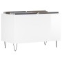 Glänzend weißer Sperrholz-Scheibenschrank 74,5 x 38 x 48 cm von vidaXL, CD- und DVD-Speicher - Ref: Foro24-831726, Preis: 36,...