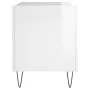 Glossy white plywood disc cabinet 74.5x38x48 cm by vidaXL, CD and DVD storage - Ref: Foro24-831726, Price: 36,91 €, Discount: %