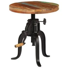 Side table made of recycled wood and cast iron 45x(45-62) cm by vidaXL, Side tables - Ref: Foro24-247588, Price: 163,79 €, Di...