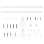 Sliding door hardware kit in white steel, 183 cm. by vidaXL, doorframes - Ref: Foro24-151703, Price: 71,24 €, Discount: %
