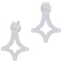 Beschlagsatz für Schiebetüren aus weißem Stahl 183 cm von vidaXL, Türrahmen - Ref: Foro24-151703, Preis: 72,61 €, Rabatt: %