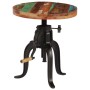 Side table made of recycled wood and cast iron 45x(45-62) cm by vidaXL, Side tables - Ref: Foro24-247588, Price: 168,00 €, Di...