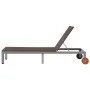 Brown synthetic rattan lounger with wheels by vidaXL, Loungers - Ref: Foro24-43974, Price: 146,23 €, Discount: %