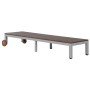 Brown synthetic rattan lounger with wheels by vidaXL, Loungers - Ref: Foro24-43974, Price: 148,55 €, Discount: %