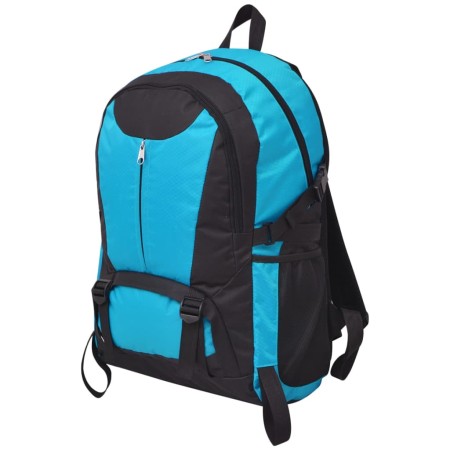 Mochila de senderismo 40 L negra y azul