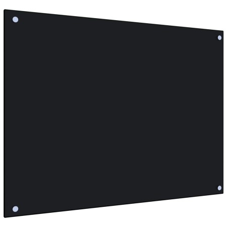 Küchenspritzschutz aus schwarzem Hartglas 80x60 cm von vidaXL, Küchengeräte und Utensilien - Ref: Foro24-249486, Preis: 55,76...