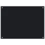 Protección salpicaduras cocina vidrio templado negro 80x60 cm de vidaXL, Herramientas y utensilios de cocina - Ref: Foro24-24...