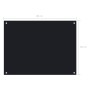 Protección salpicaduras cocina vidrio templado negro 80x60 cm