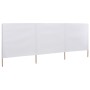 Beach windbreaker with 3 fabric panels 400x120 cm white by vidaXL, Umbrellas - Ref: Foro24-44539, Price: 36,99 €, Discount: %