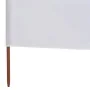 Beach windbreaker with 3 fabric panels 400x120 cm white by vidaXL, Umbrellas - Ref: Foro24-44539, Price: 35,36 €, Discount: %