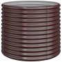 Powder-coated brown steel planter 80x80x68cm by vidaXL, Pots and planters - Ref: Foro24-318860, Price: 53,82 €, Discount: %