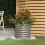Jardinera de acero con recubrimiento en polvo gris 40x40x36 cm de vidaXL, Maceteros y jardineras - Ref: Foro24-318844, Precio...