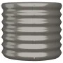 Pflanzgefäß aus grau pulverbeschichtetem Stahl, 40 x 40 x 36 cm von vidaXL, Töpfe und Pflanzgefäße - Ref: Foro24-318844, Prei...