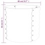 Brown powder coated steel planter 40x40x36 cm by vidaXL, Pots and planters - Ref: Foro24-318845, Price: 25,58 €, Discount: %