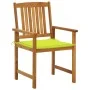 Garden chairs with cushions 4 units solid acacia wood by vidaXL, Garden chairs - Ref: Foro24-3061190, Price: 306,24 €, Discou...