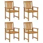 Garden chairs with cushions 4 units solid acacia wood by vidaXL, Garden chairs - Ref: Foro24-3061190, Price: 306,24 €, Discou...