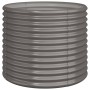 Gray powder coated steel planter 80x80x68 cm by vidaXL, Pots and planters - Ref: Foro24-318859, Price: 65,40 €, Discount: %