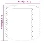 Steel planter with anthracite powder coating 80x80x68 cm by vidaXL, Pots and planters - Ref: Foro24-318861, Price: 67,65 €, D...