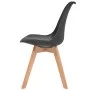 Dining chairs 4 units black plastic by vidaXL, dining chairs - Ref: Foro24-244788, Price: 218,86 €, Discount: %