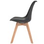 Esszimmerstühle 4 Einheiten aus schwarzem Kunststoff von vidaXL, Essstühle - Ref: Foro24-244788, Preis: 238,95 €, Rabatt: %