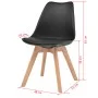 Dining chairs 4 units black plastic by vidaXL, dining chairs - Ref: Foro24-244788, Price: 218,86 €, Discount: %