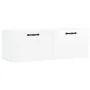 Armario de pared madera ingeniería blanco brillo 100x36,5x35 cm de vidaXL, Taquillas y armarios de almacenamiento - Ref: Foro...