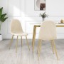 Sillas de comedor 2 unidades terciopelo blanco crema de vidaXL, Sillas de comedor - Ref: Foro24-325677, Precio: 135,90 €, Des...