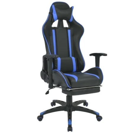 Racing Liegestuhl mit blauer Fußstütze von vidaXL, Bürostühle - Ref: Foro24-20166, Preis: 229,88 €, Rabatt: %