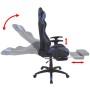 Silla de oficina racing reclinable con reposapiés azul de vidaXL, Sillas de oficina - Ref: Foro24-20166, Precio: 233,69 €, De...