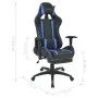 Racing Liegestuhl mit blauer Fußstütze von vidaXL, Bürostühle - Ref: Foro24-20166, Preis: 229,88 €, Rabatt: %