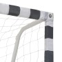 Fußballtor aus weißem und schwarzem Metall 300x160x90 cm von vidaXL, Fußballtore - Ref: Foro24-91953, Preis: 131,58 €, Rabatt: %