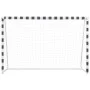 Schwarz-weißes Fußballtor aus Metall, 300 x 200 x 90 cm von vidaXL, Fußballtore - Ref: Foro24-91954, Preis: 139,19 €, Rabatt: %