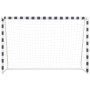 Schwarz-weißes Fußballtor aus Metall, 300 x 200 x 90 cm von vidaXL, Fußballtore - Ref: Foro24-91954, Preis: 134,18 €, Rabatt: %